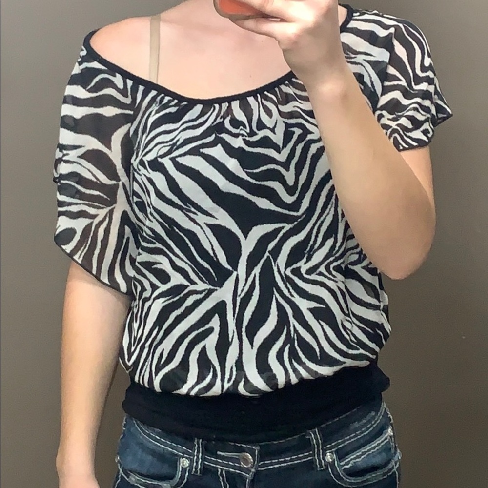 Zebra Print blouse
